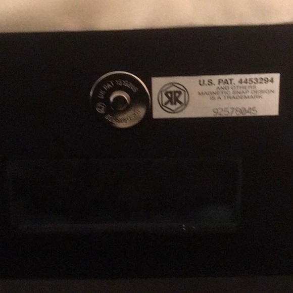 Carolyne Barton Black Evening Bag Handbag with magnetic snap & shoulder strap - Picture 6 of 11